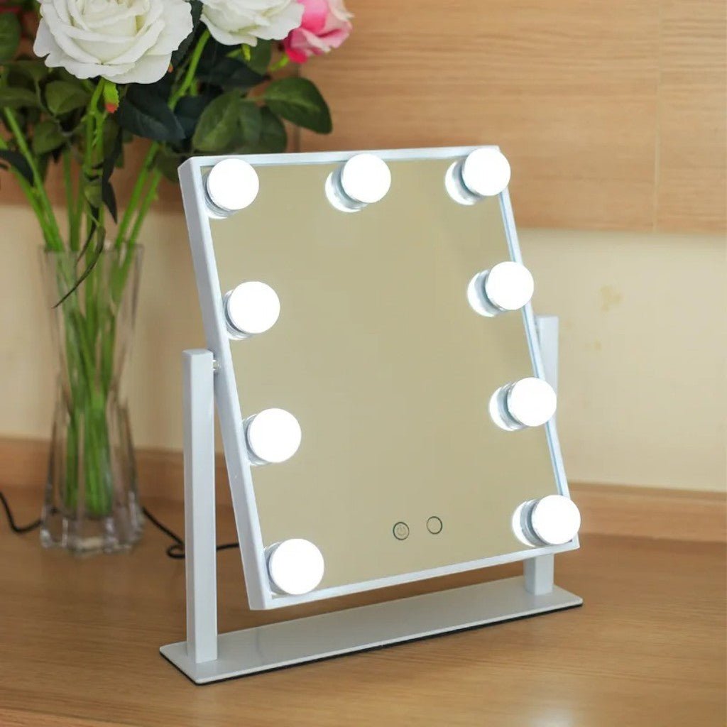 Hollywood Vanity Mirror with LED Bulbs 360° Rotation - Tegulane Global