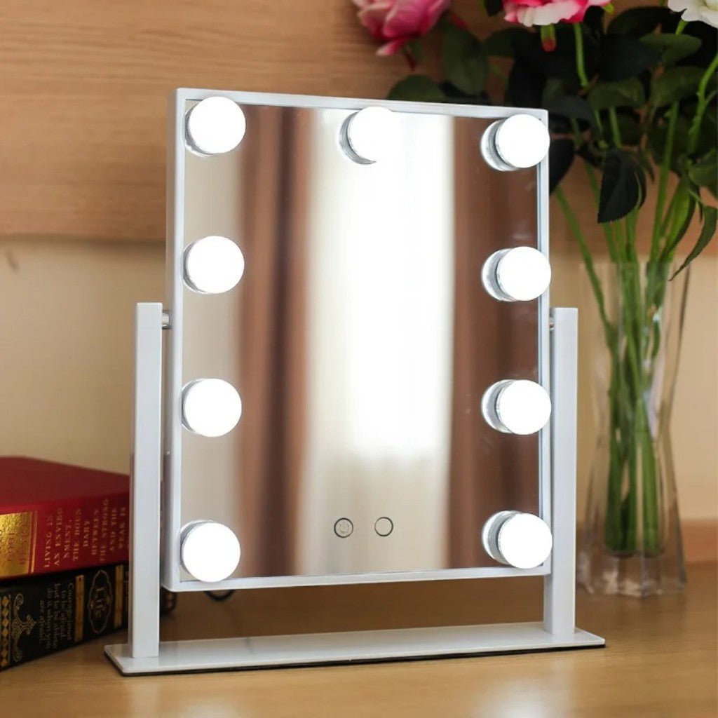 Hollywood Vanity Mirror with LED Bulbs 360° Rotation - Tegulane Global