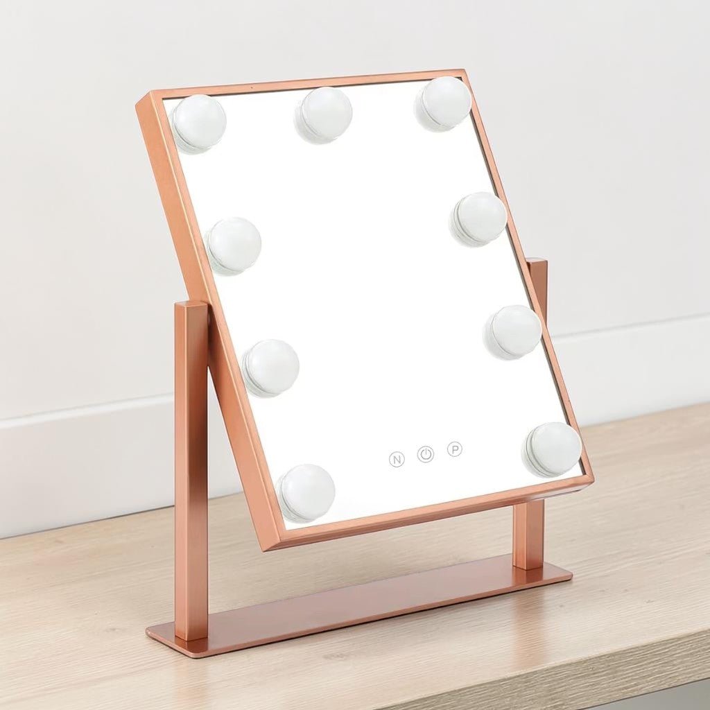 Hollywood Vanity Mirror with LED Bulbs 360° Rotation - Tegulane Global