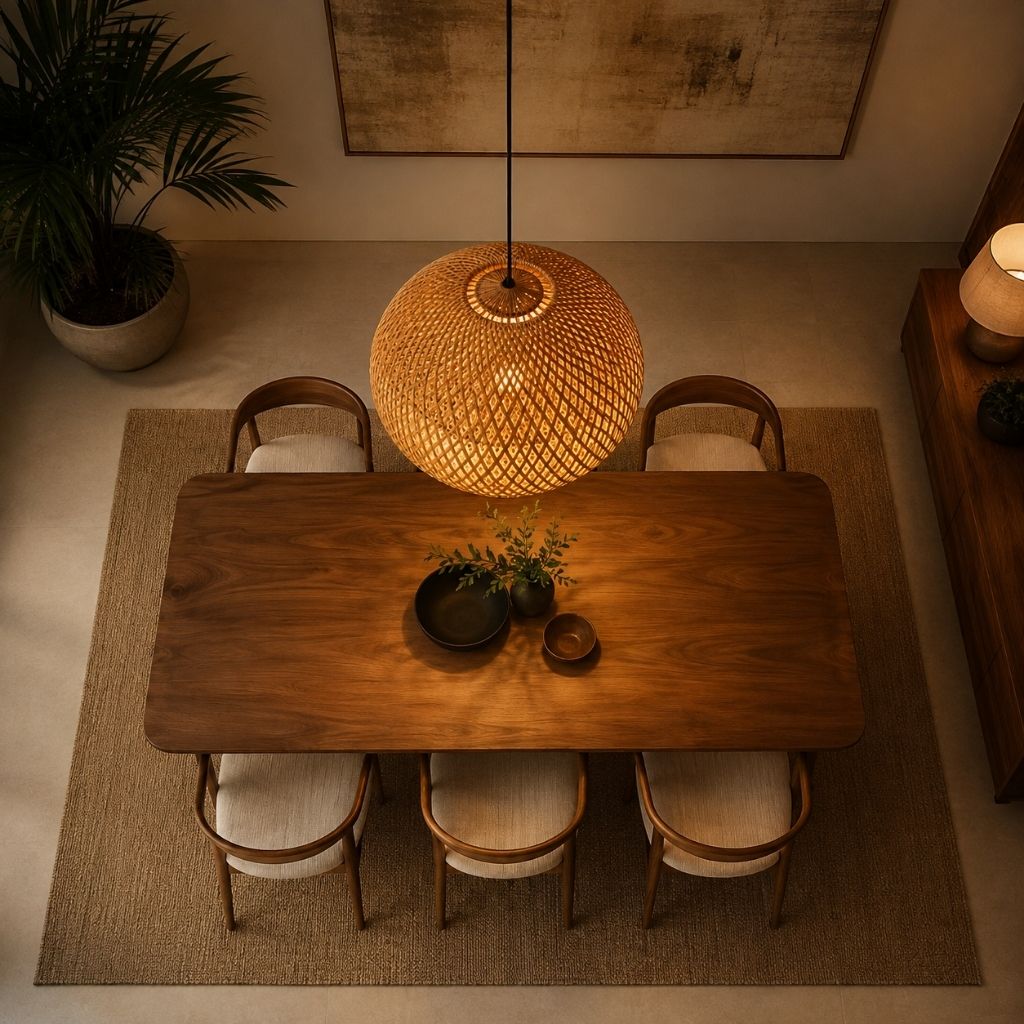 Hygge Woven Bamboo Pendant Light - Tegulane Global