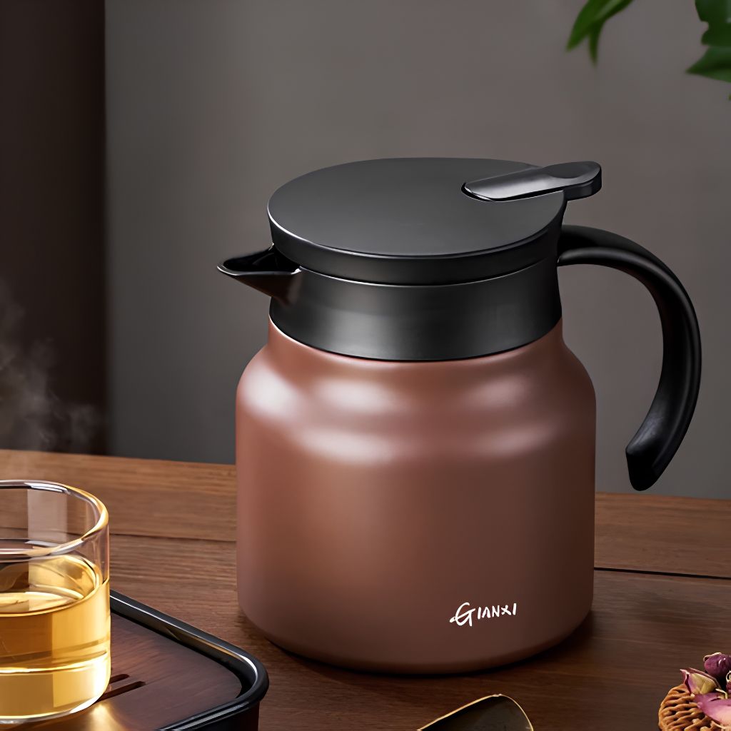 Insulated Teapot with Built-in Infuser and Ceramic Stainless Steel Liners - Tegulane Global