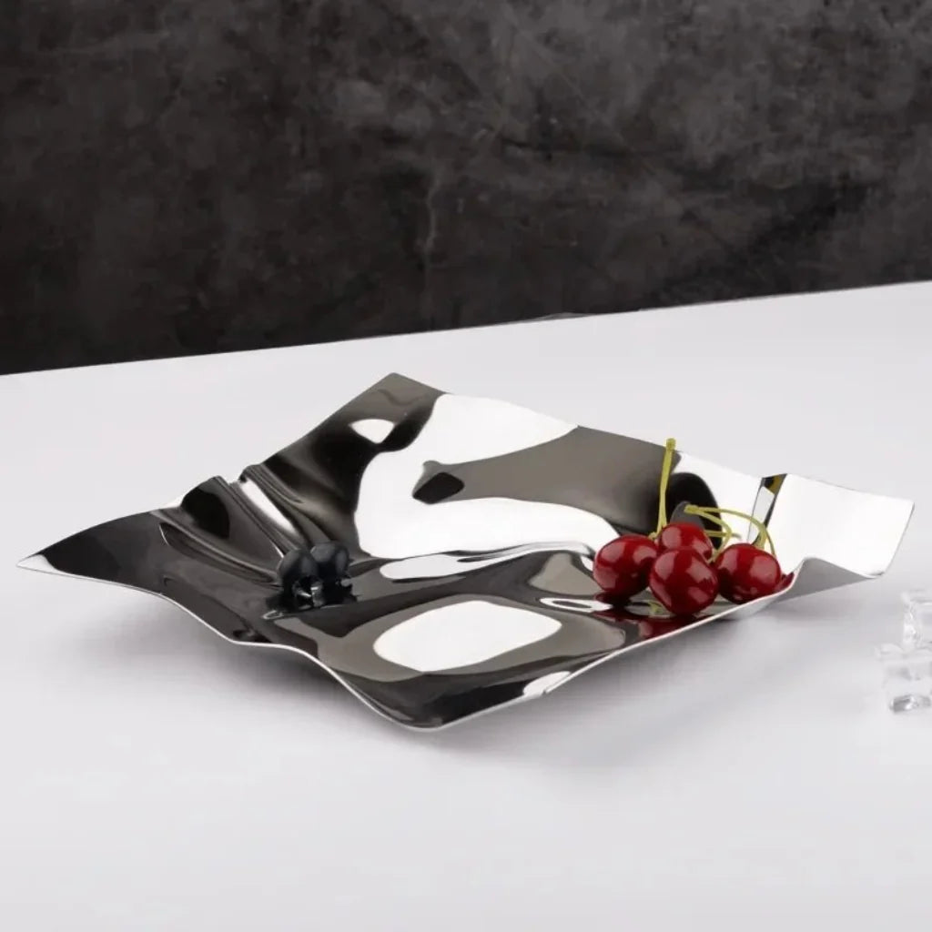 Irregular Stainless Steel Storage Tray - Tegulane Global