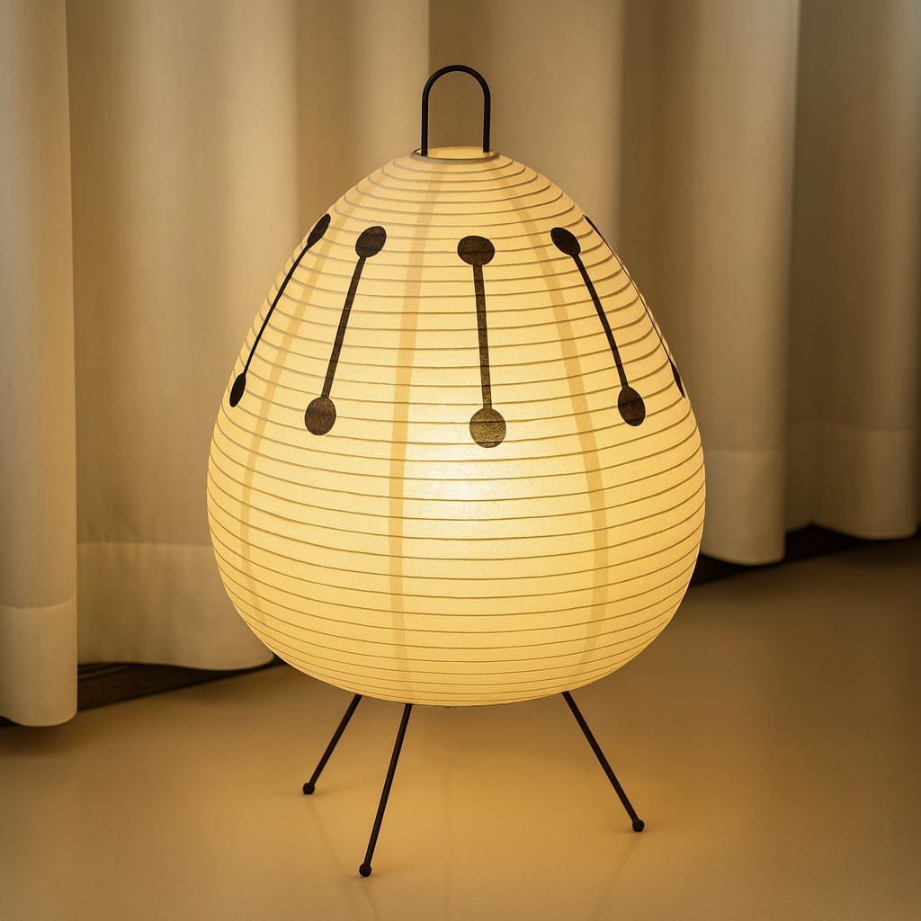 Japanese Paper Lantern Floor Lamp | Stand Light for Home - Tegulane Global