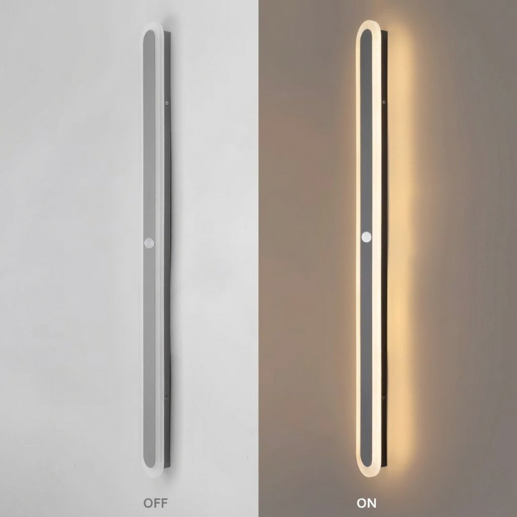 LED Linear Outdoor Wall Light Motion Sensor IP65 Waterproof - Tegulane Global