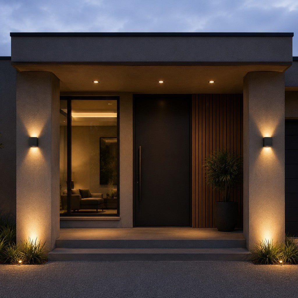 LED Outdoor Wall Light Motion Sensor IP65 Up Down Sconce - Tegulane Global