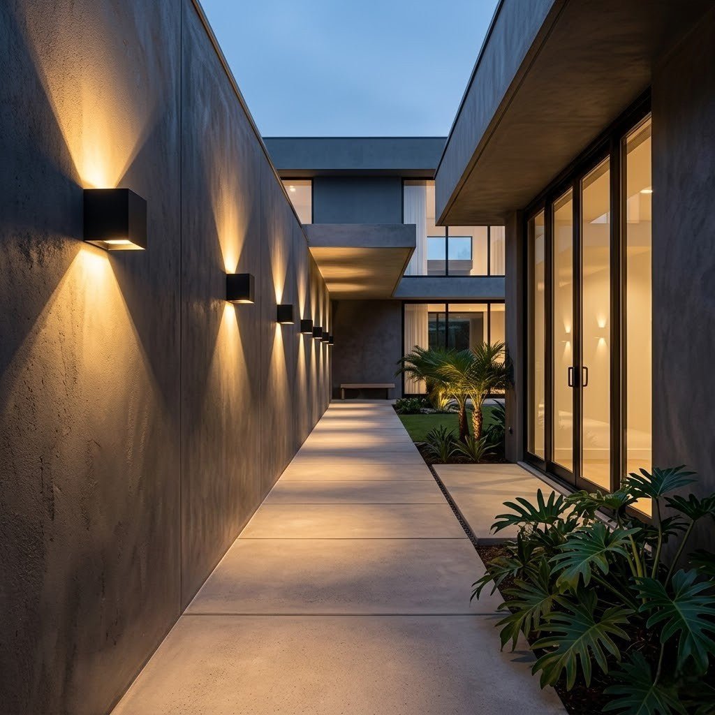 LED Outdoor Wall Light Motion Sensor IP65 Up Down Sconce - Tegulane Global
