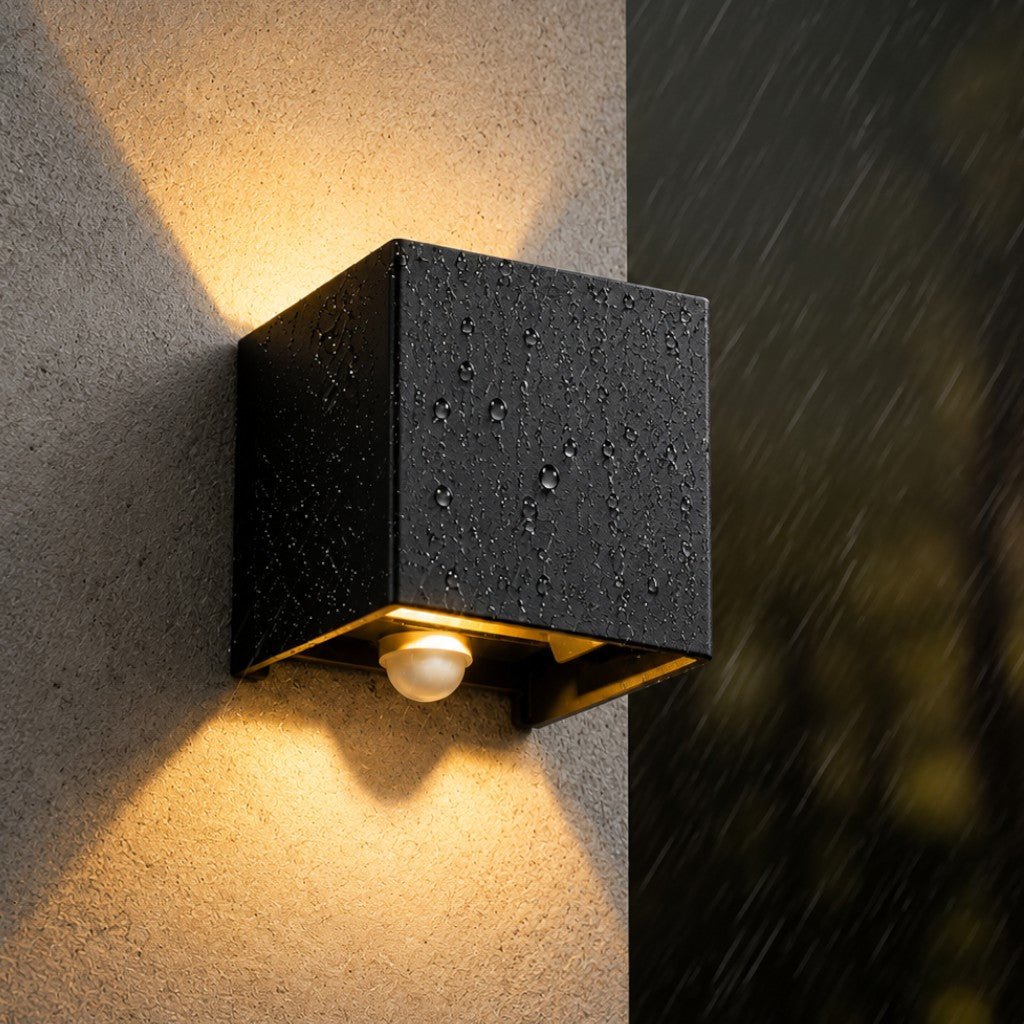 LED Outdoor Wall Light Motion Sensor IP65 Up Down Sconce - Tegulane Global