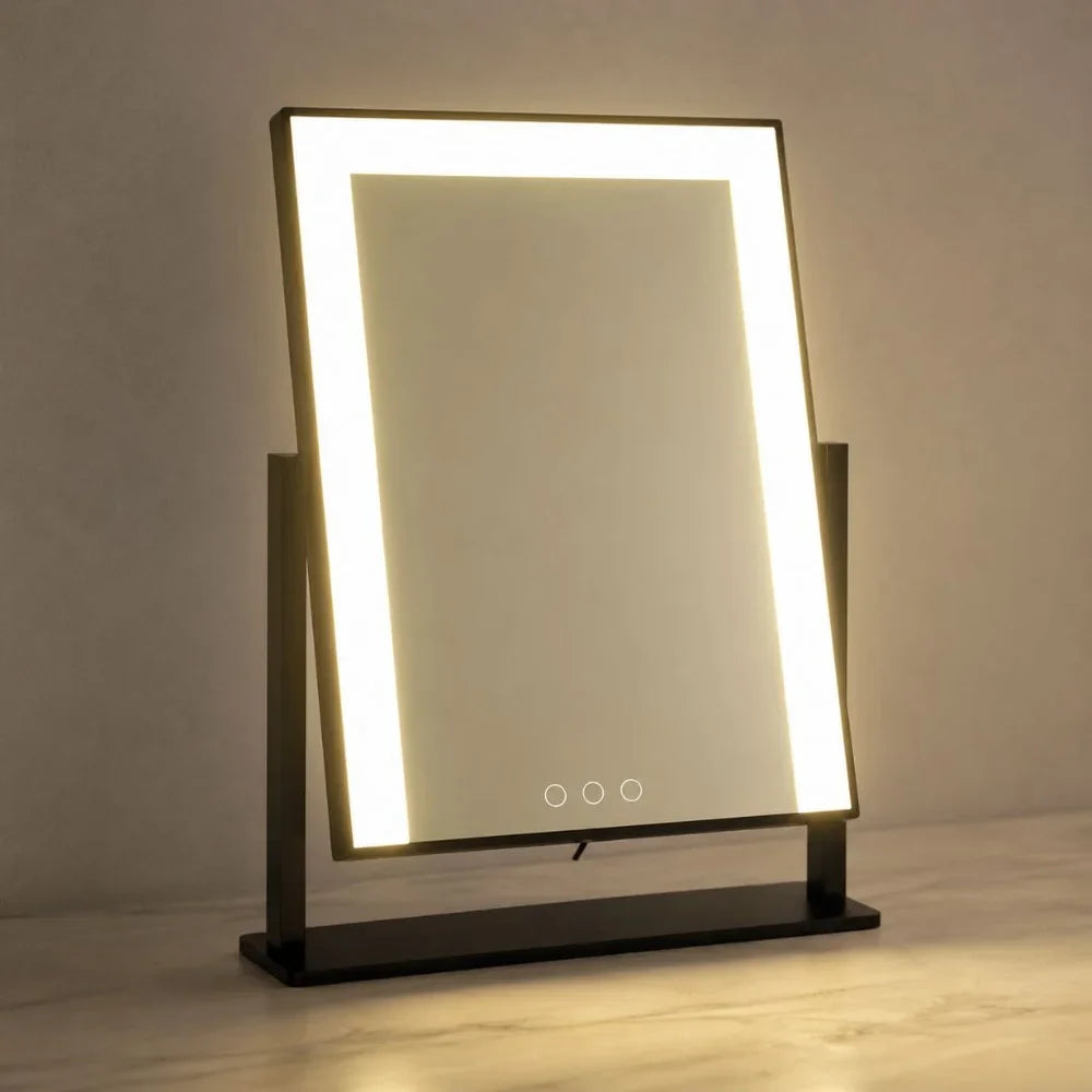 Lighted Vanity Makeup Mirror 3 Colour LED Touch Control 15x Magnifying - Tegulane Global