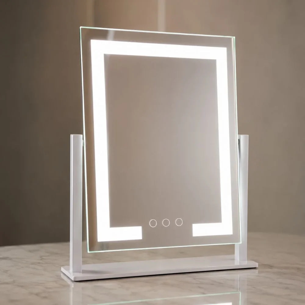 Lighted Vanity Makeup Mirror 3 Colour LED Touch Control 15x Magnifying - Tegulane Global
