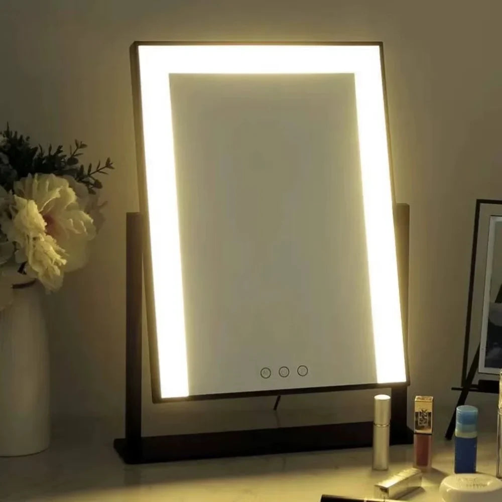 Lighted Vanity Makeup Mirror 3 Colour LED Touch Control 15x Magnifying - Tegulane Global