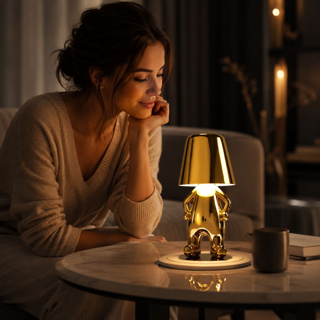 Little Man Lamp | Humanoid Design with Touch Control - Tegulane Global