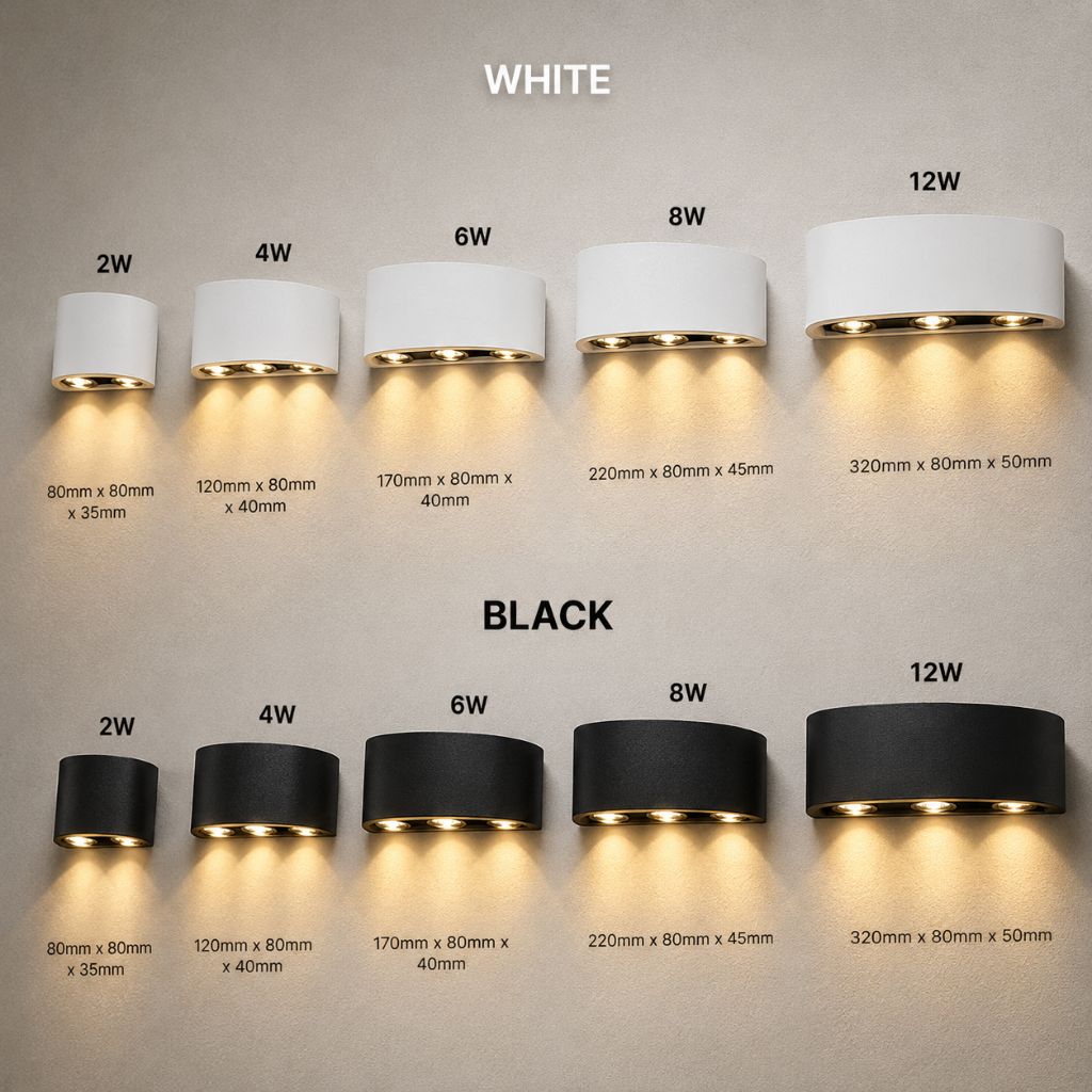 LumiGuard Outdoor & Indoor LED Wall Lamp - Modern Waterproof Light - Tegulane Global