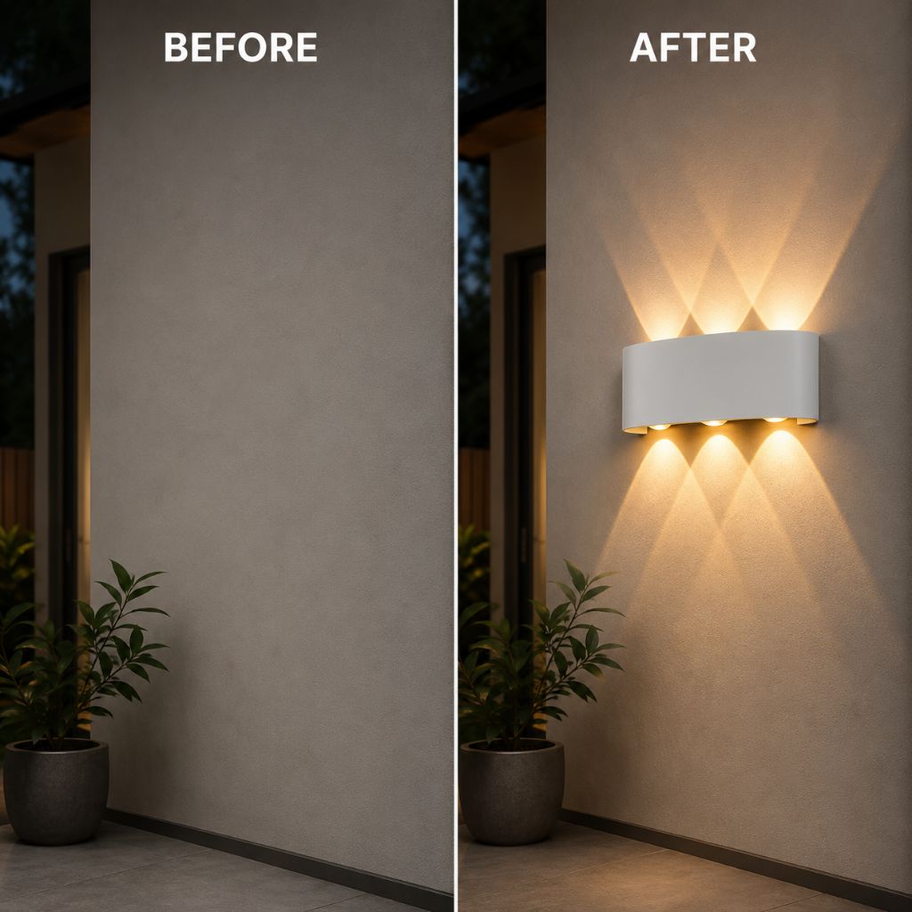 LumiGuard Outdoor & Indoor LED Wall Lamp - Modern Waterproof Light - Tegulane Global