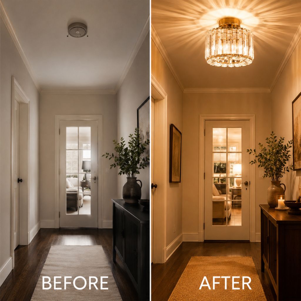 Luxury Crystal Ceiling Lamp – Elegant & Timeless Illumination - Tegulane Global