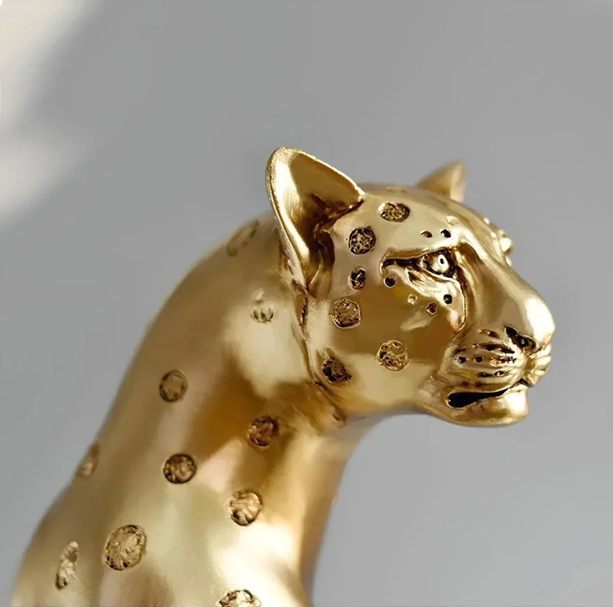Majestic Golden Leopard Figurine - Tegulane Global