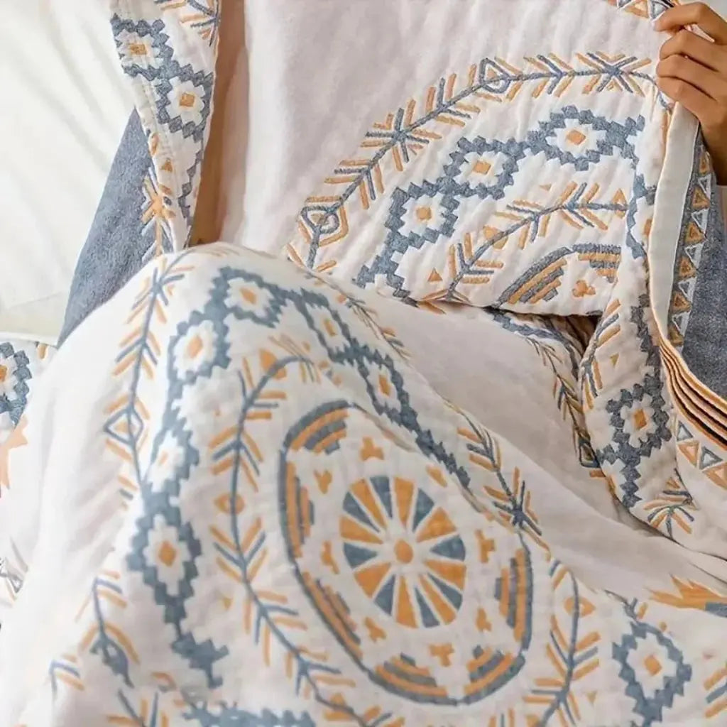 Mandala Cotton Throw Blanket - Tegulane Global