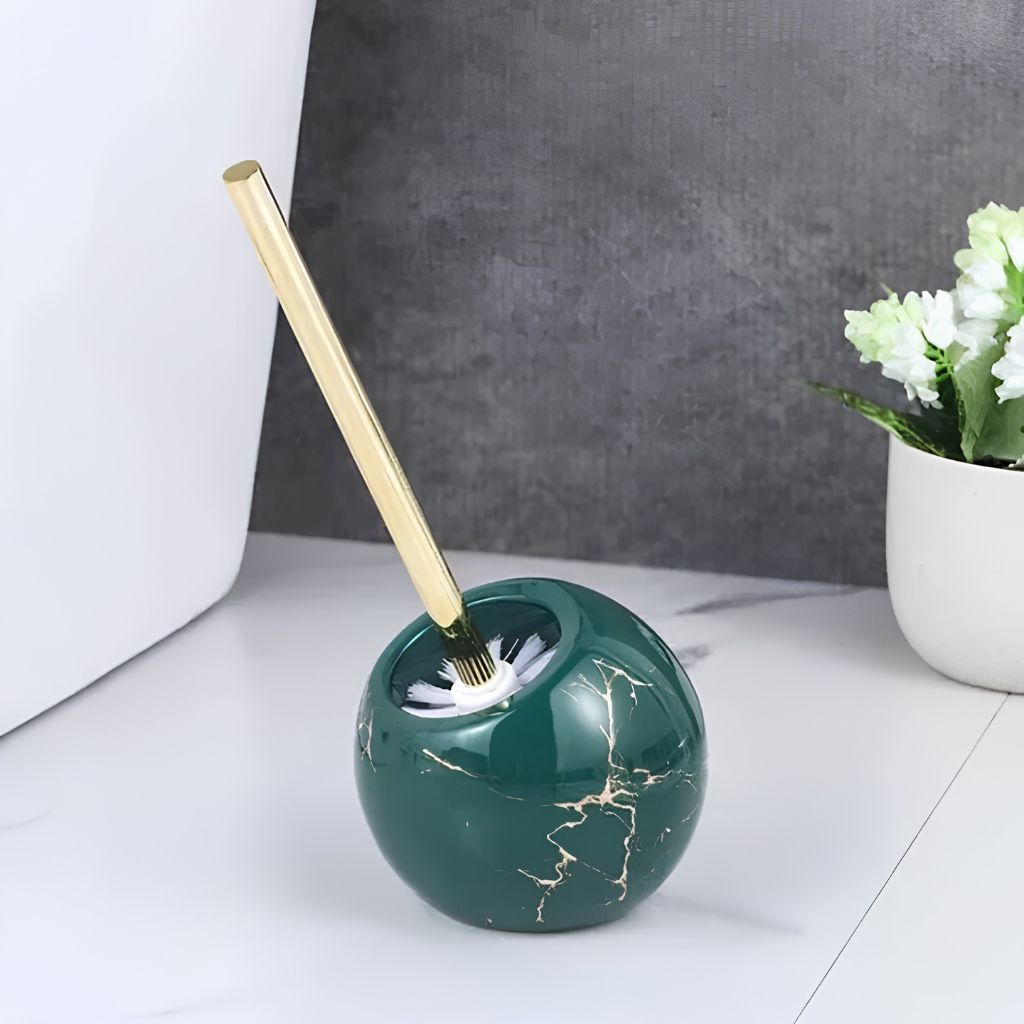 Marble Toilet Brush and Holder - Tegulane Global
