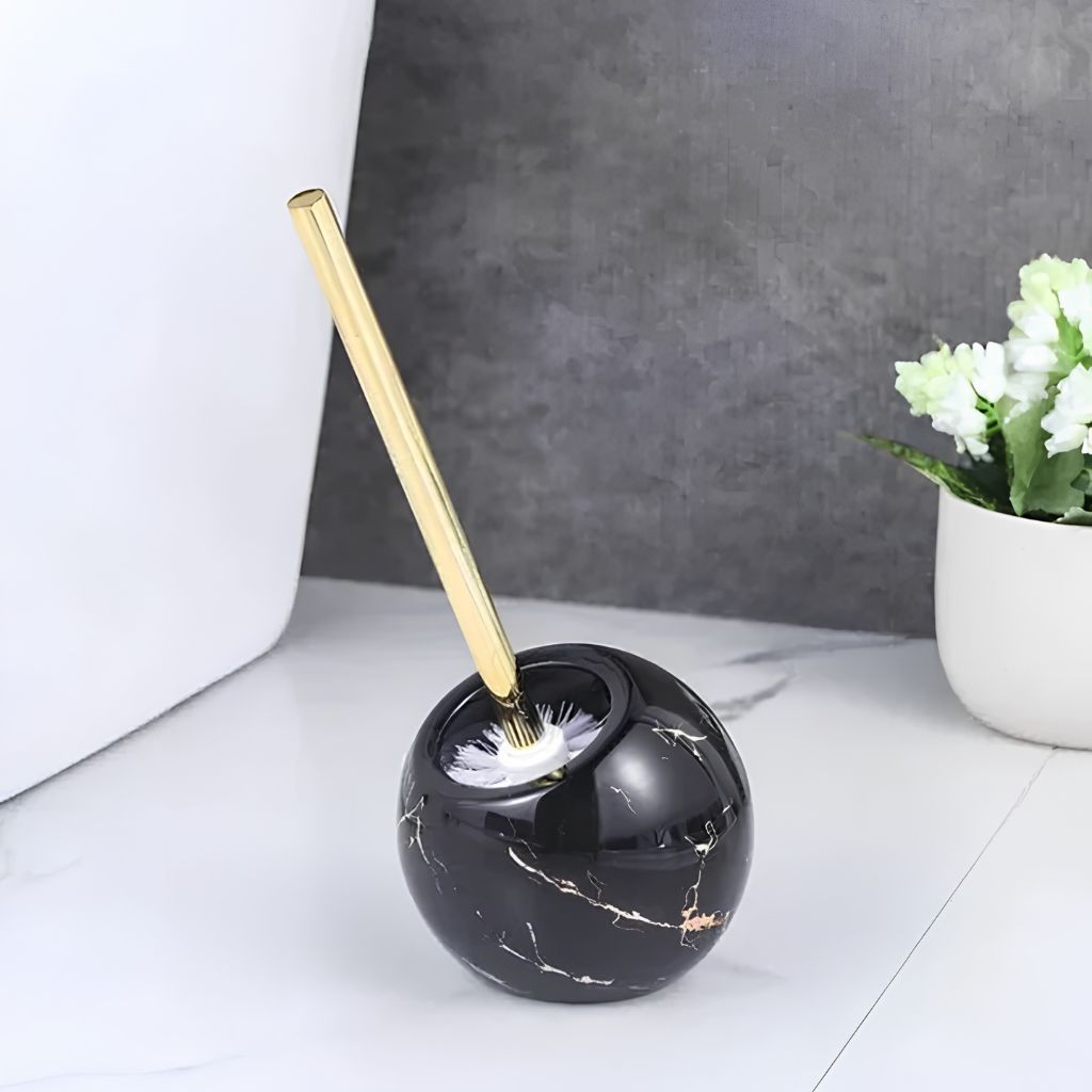 Marble Toilet Brush and Holder - Tegulane Global