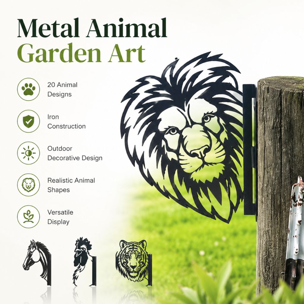 Metal Animal Garden Art - Tegulane Global
