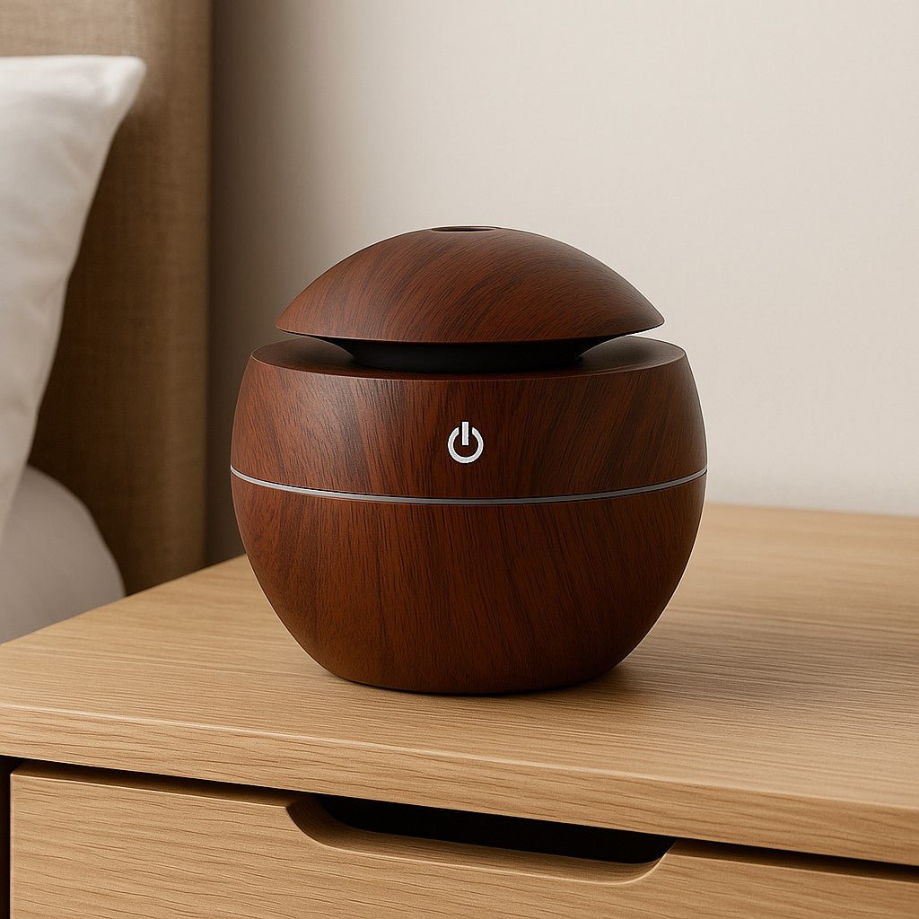 Mini LED Ultrasonic Humidifier with Aromatherapy - Tegulane Global