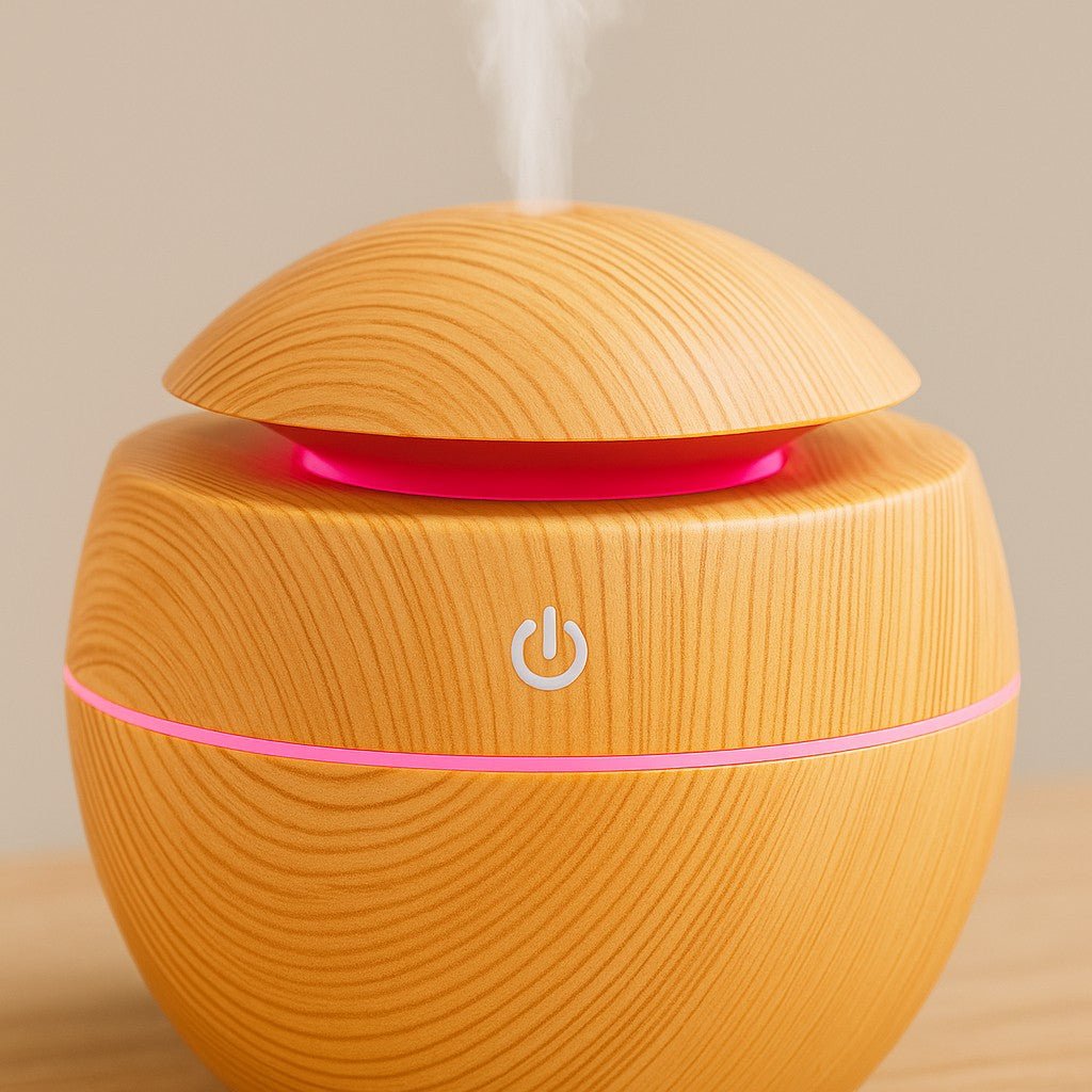 Mini LED Ultrasonic Humidifier with Aromatherapy - Tegulane Global