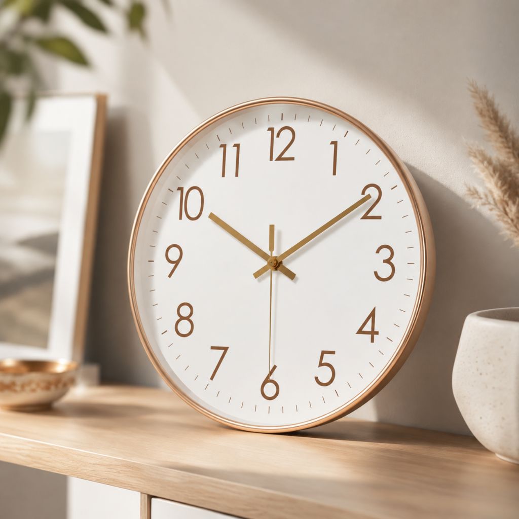 Minimalist Nordic Wall Clock Quiet Quartz - Tegulane Global