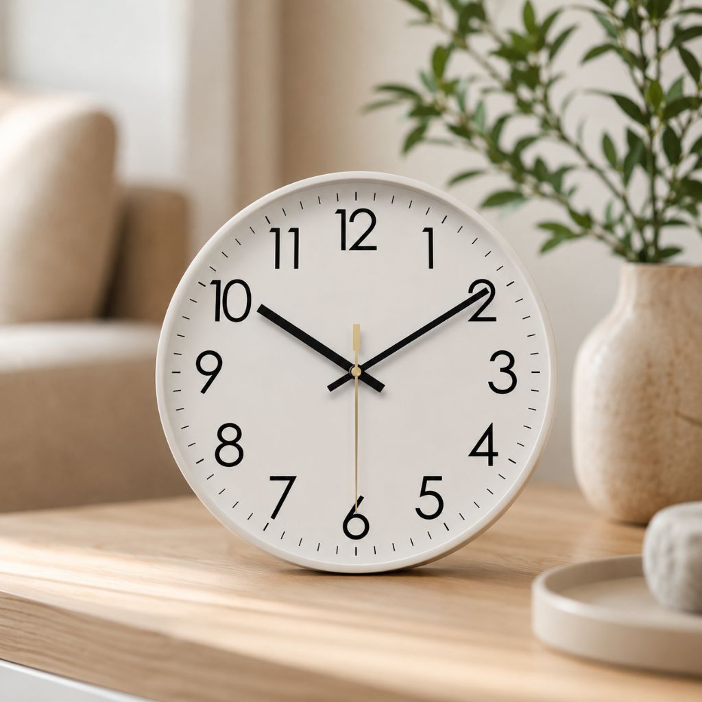 Minimalist Nordic Wall Clock Quiet Quartz - Tegulane Global