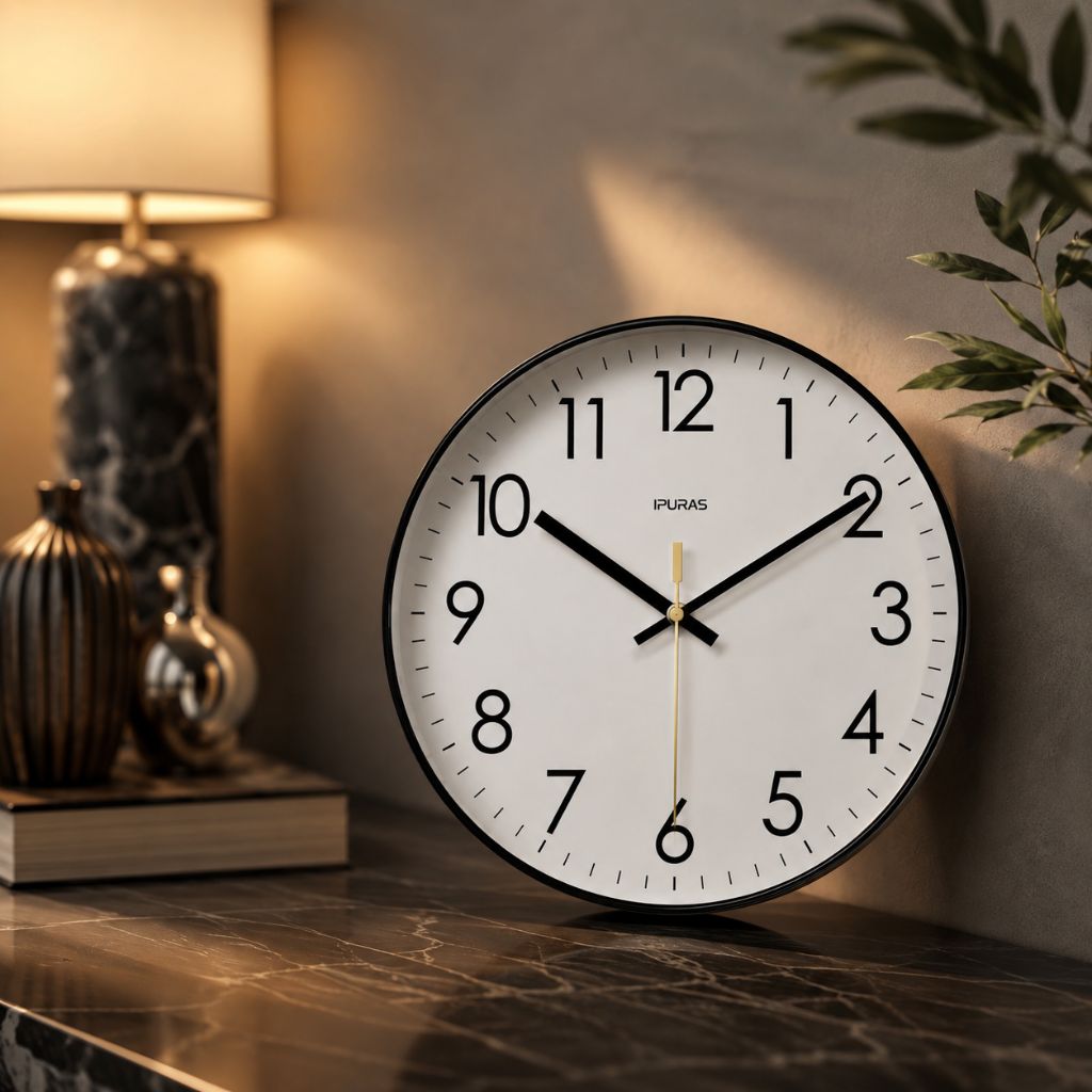 Minimalist Nordic Wall Clock Quiet Quartz - Tegulane Global