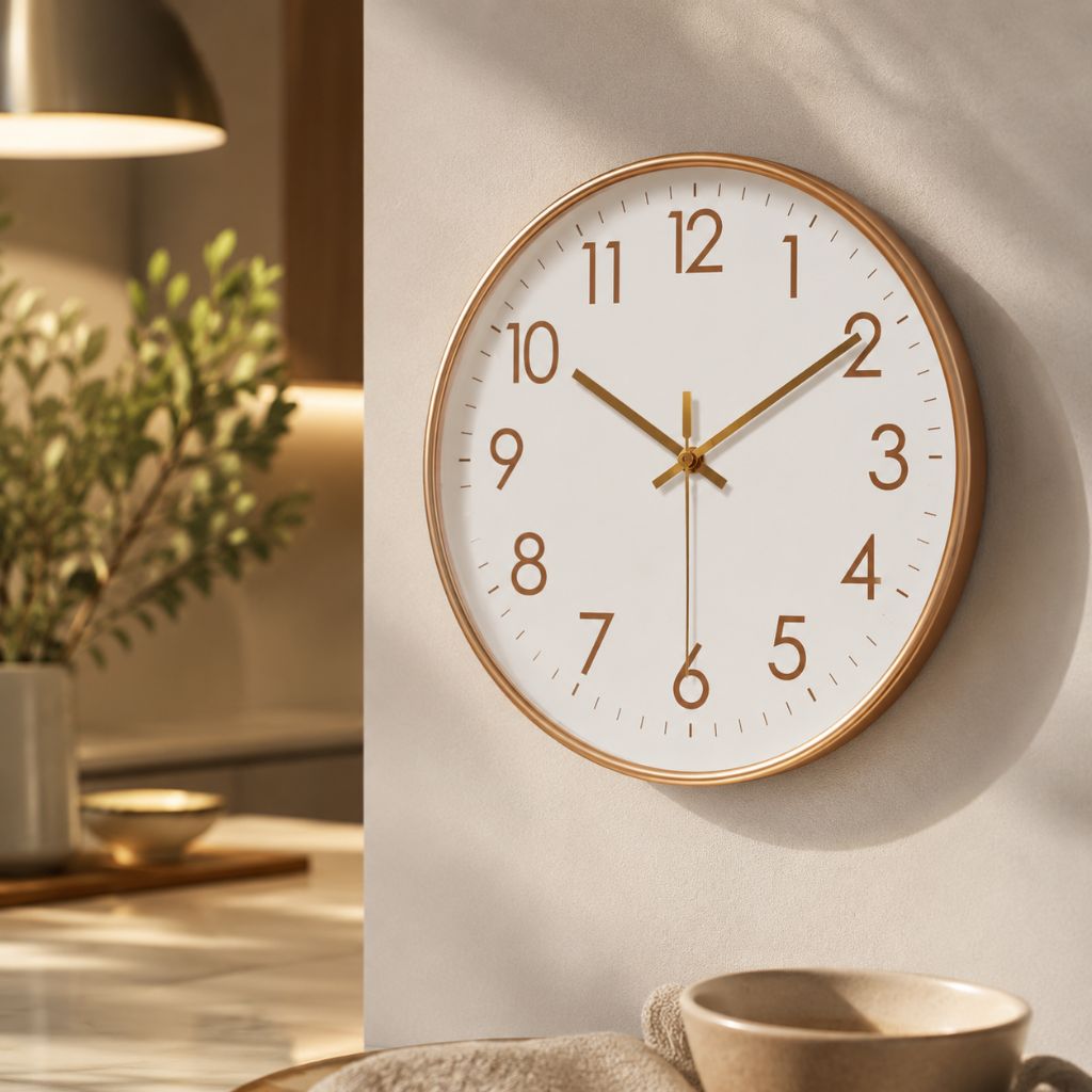 Minimalist Nordic Wall Clock Quiet Quartz - Tegulane Global