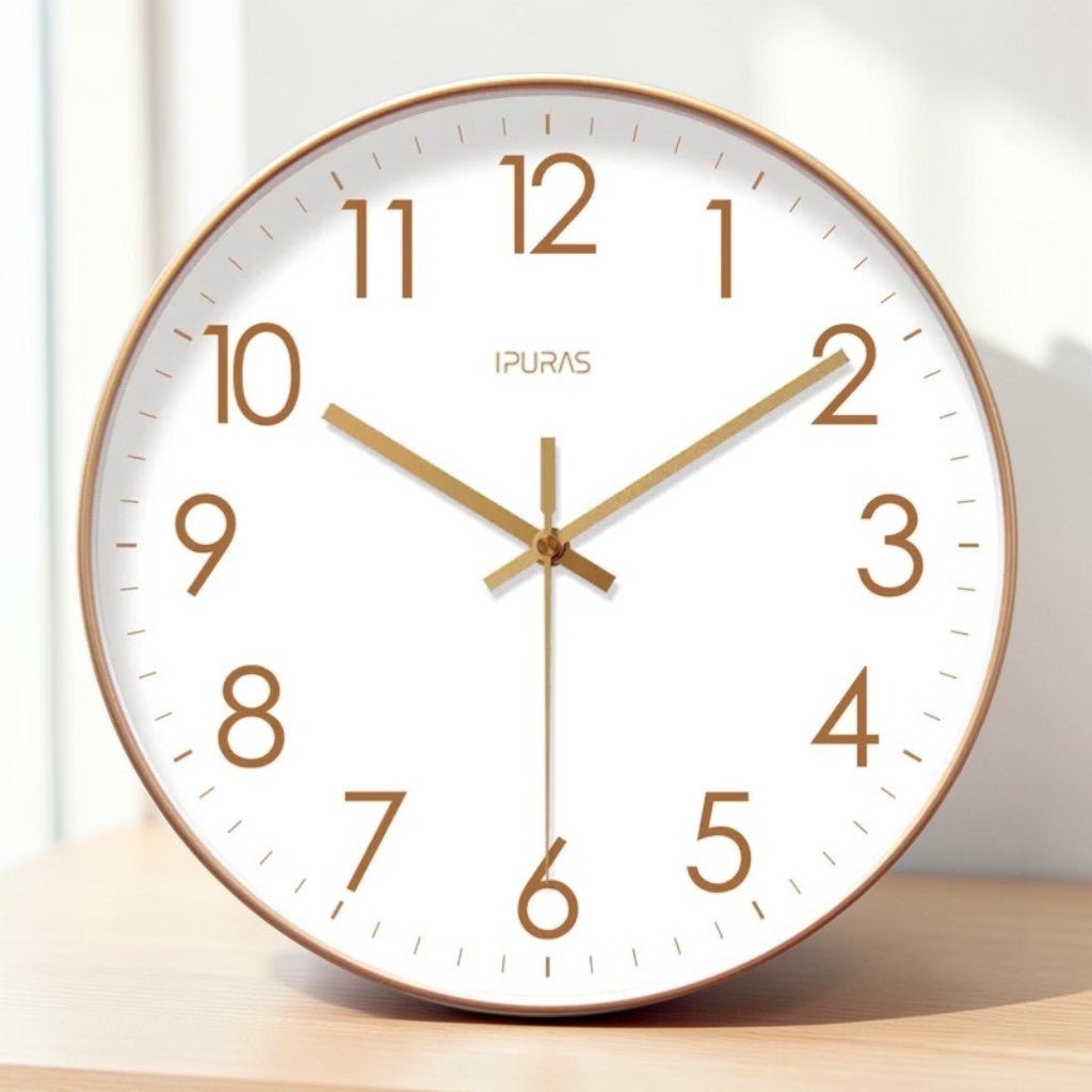 Minimalist Nordic Wall Clock Quiet Quartz - Tegulane Global