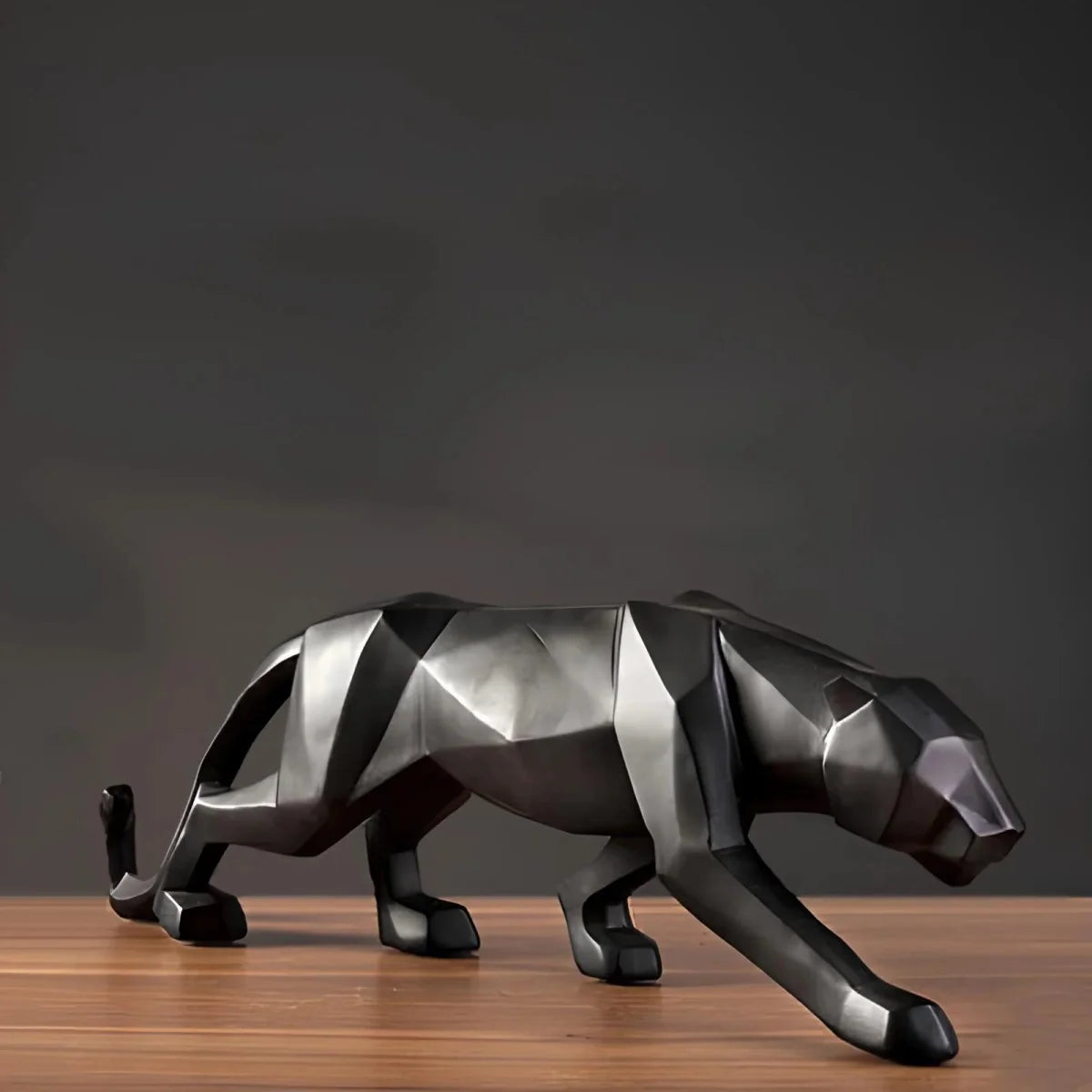 Minimalist Panther Resin Sculpture - Tegulane Global