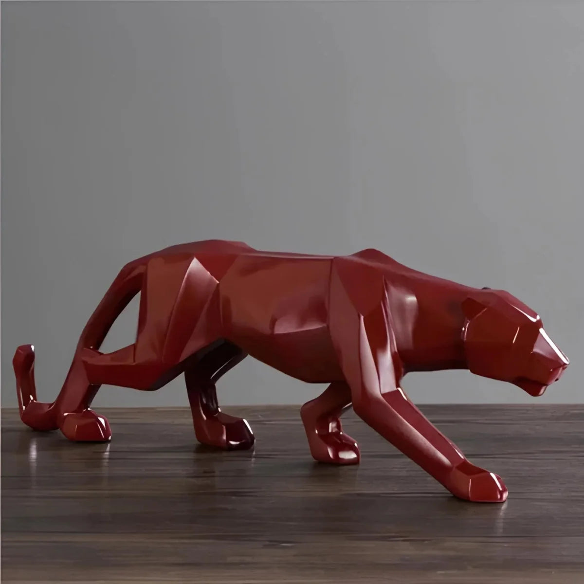 Minimalist Panther Resin Sculpture - Tegulane Global