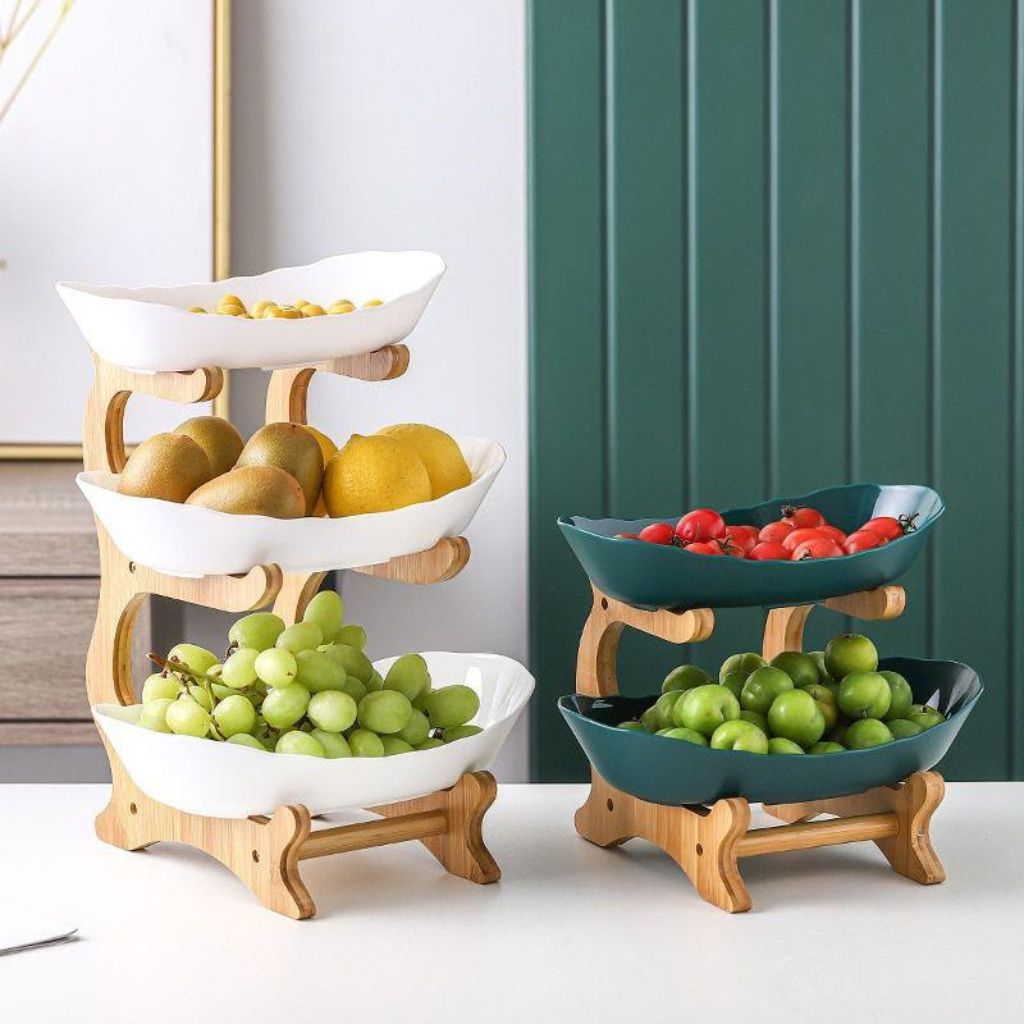 Modern Bamboo Fruit Basket - Tegulane Global