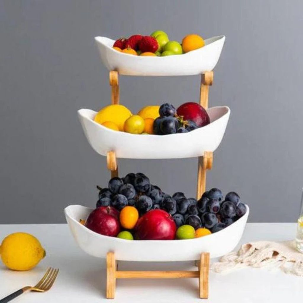 Modern Bamboo Fruit Basket - Tegulane Global