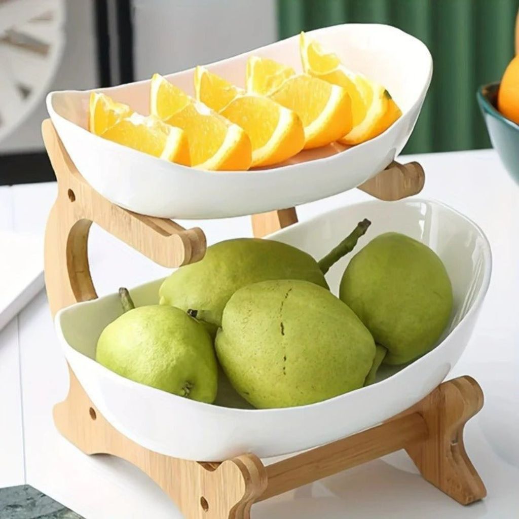 Modern Bamboo Fruit Basket - Tegulane Global