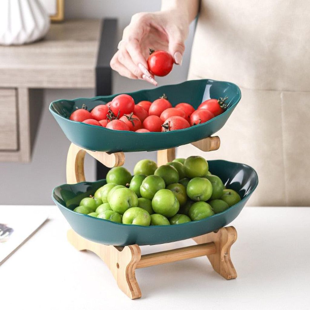 Modern Bamboo Fruit Basket - Tegulane Global