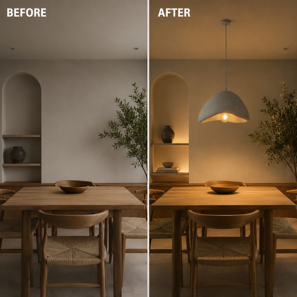 Modern Boho Wabi Sabi Resin Chandelier - Tegulane Global