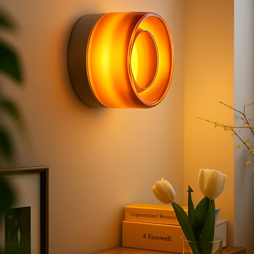 Modern Interior LED Wall Lamp - Amber Jelly Decor - Tegulane Global