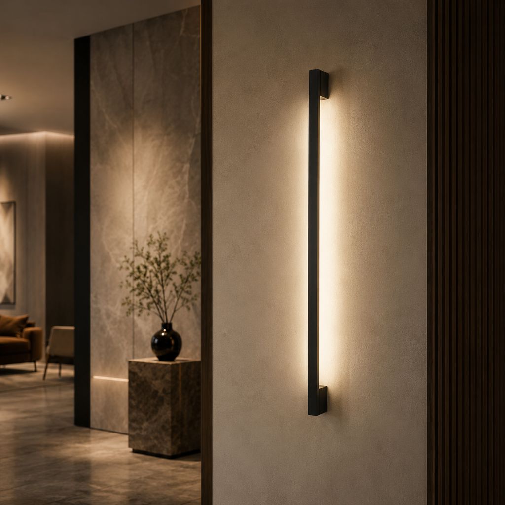 Modern LED Long Wall Lamp Iron Body Silicone Shade Up Down - Tegulane Global