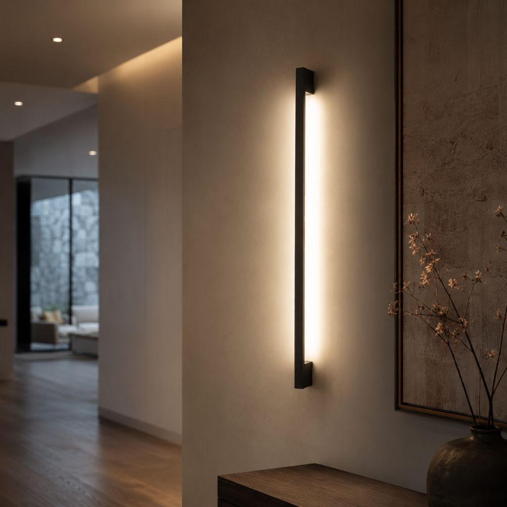 Modern LED Long Wall Lamp Iron Body Silicone Shade Up Down - Tegulane Global