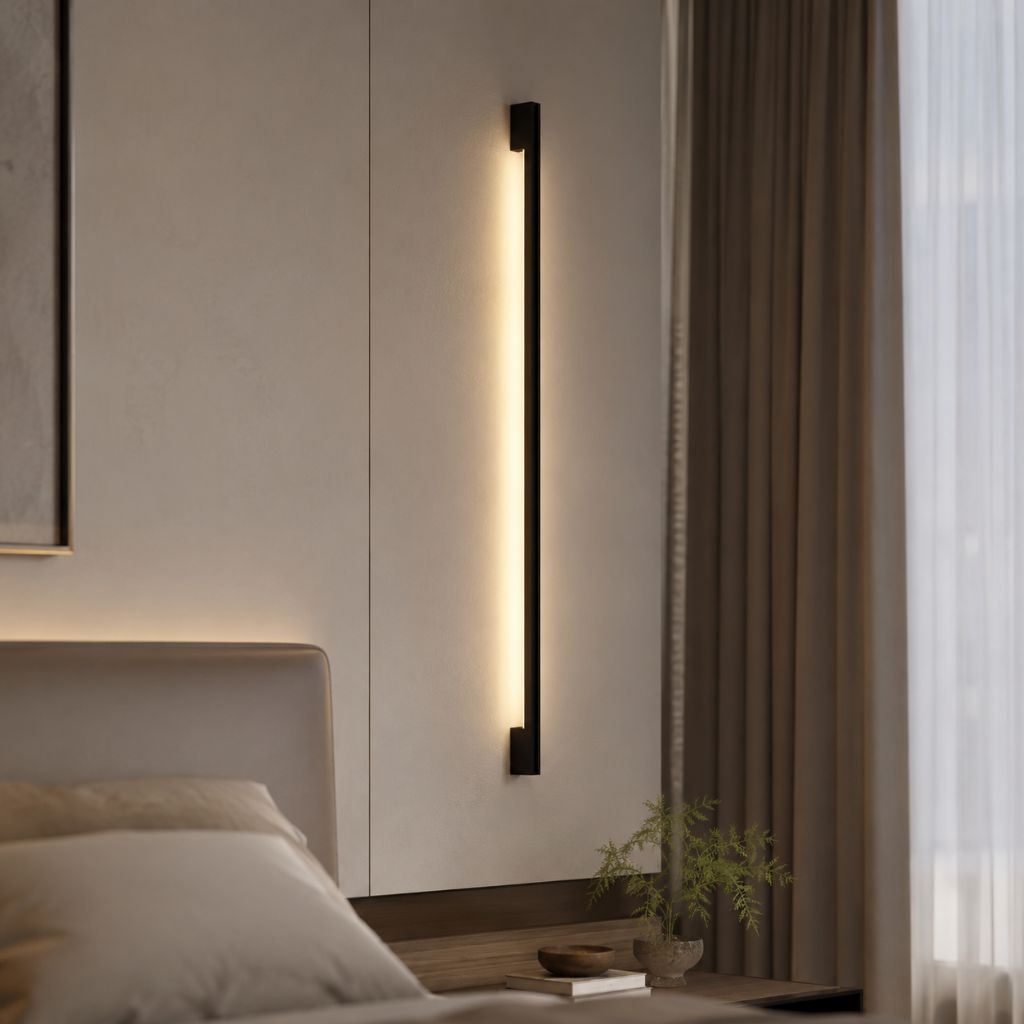 Modern LED Long Wall Lamp Iron Body Silicone Shade Up Down - Tegulane Global