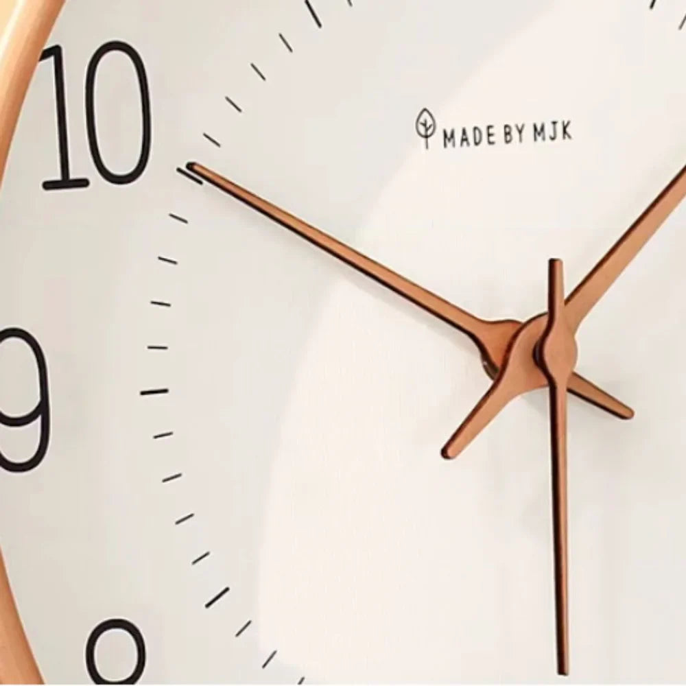 Modern Nordic Wooden Wall Clock Silent Quartz - Tegulane Global