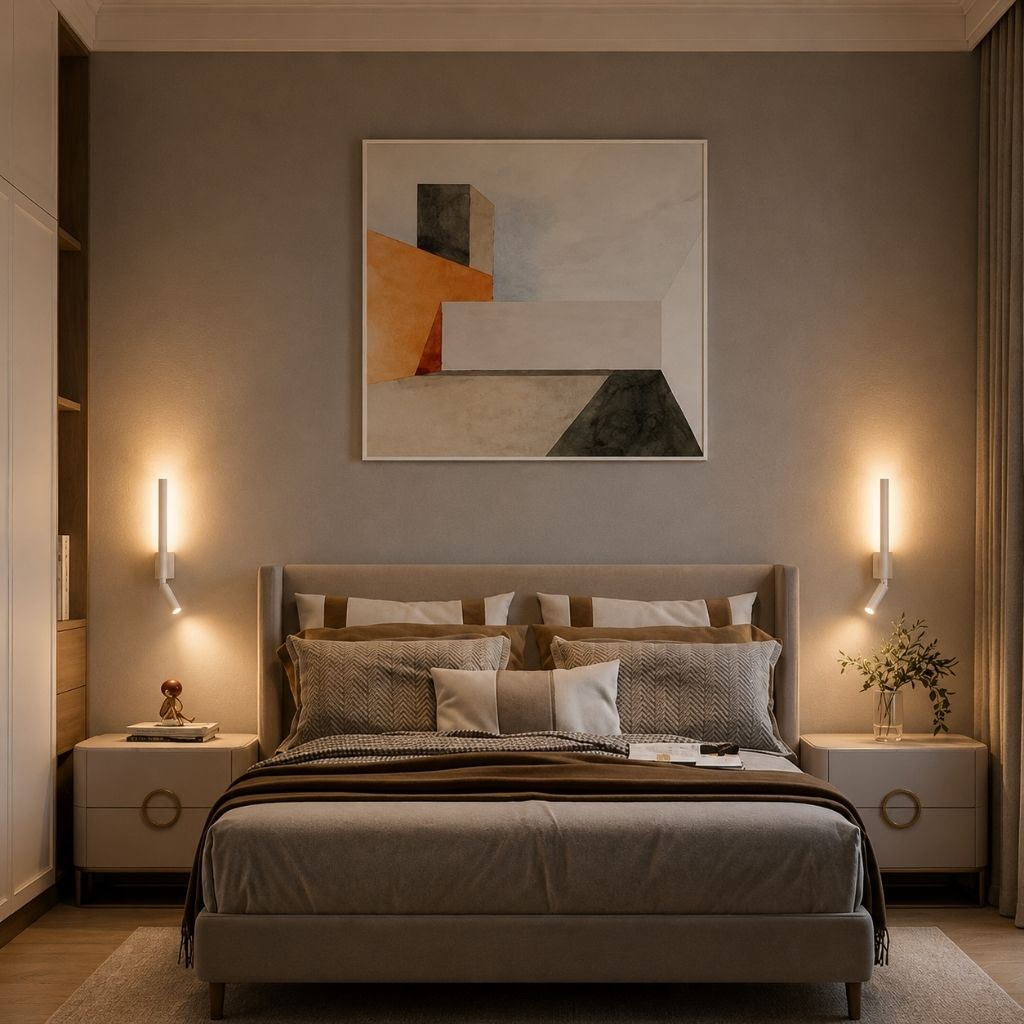 Bedside Wall Light with Adjustable Reading Spotlight
