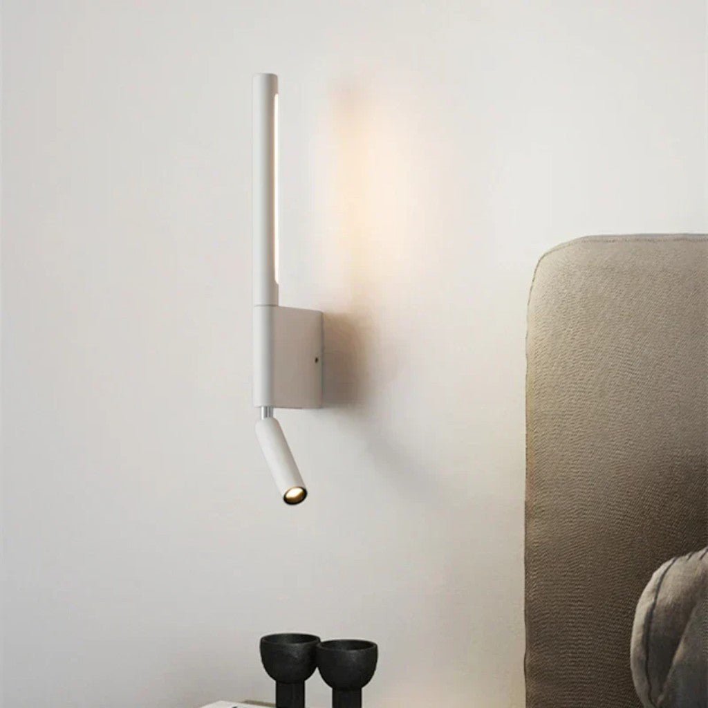 Bedside Wall Light with Adjustable Reading Spotlight