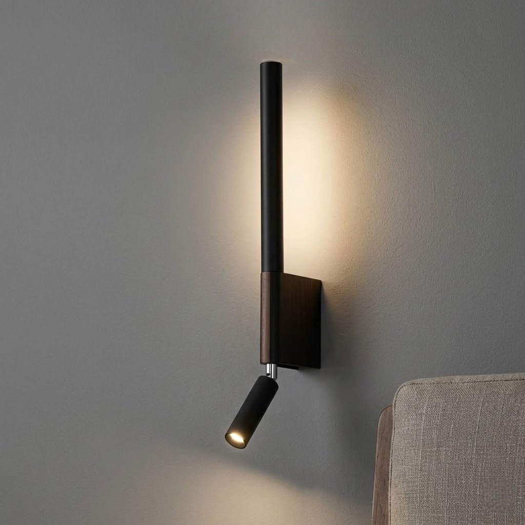 Bedside Wall Light with Adjustable Reading Spotlight