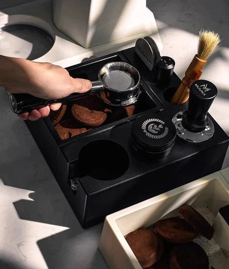 Multifunctional Coffee Tamping Station with Knock Box - Tegulane Global