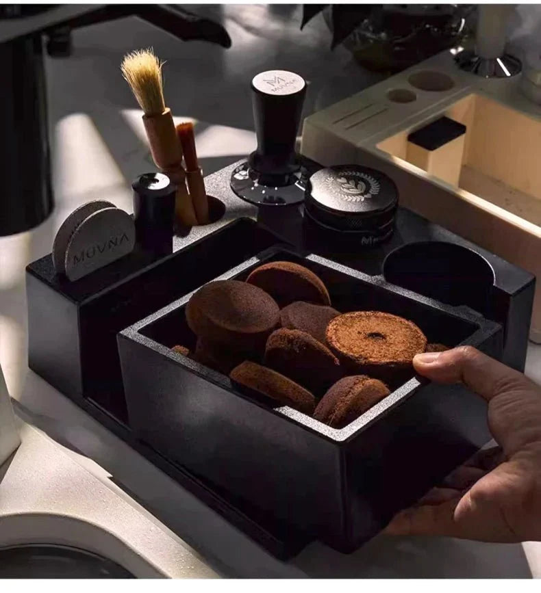 Multifunctional Coffee Tamping Station with Knock Box - Tegulane Global