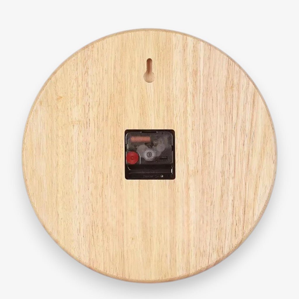 NatureDial Rustic Nordic Silent Wooden Wall Clock - Tegulane Global