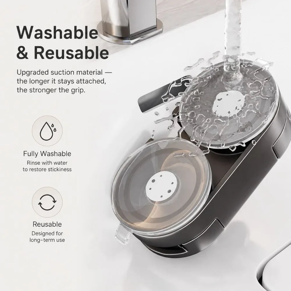 No-Drill Suction Cup Makeup Mirror LED Light with Folding Arm - Tegulane Global
