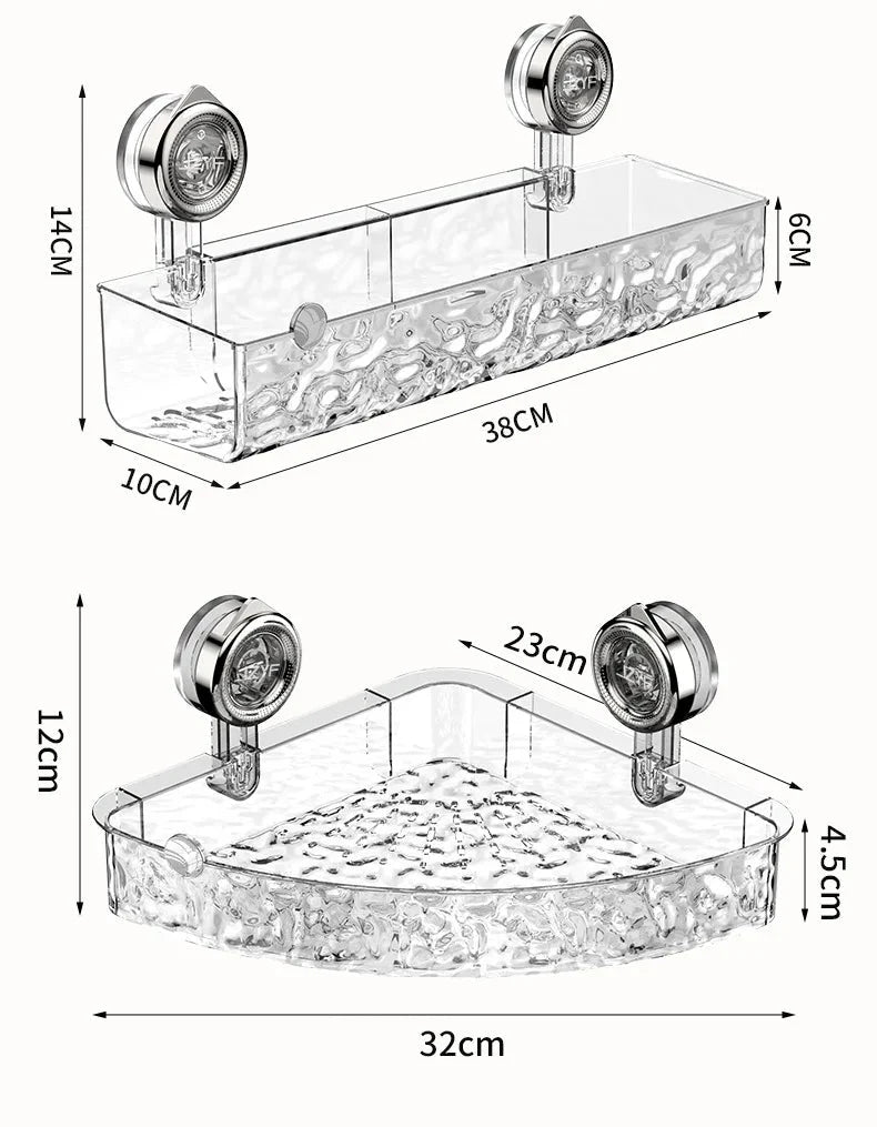 No-Drill Wall Storage – Strong Suction Cups for Heavy Bathroom - Tegulane Global